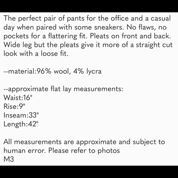 Theory Black Wool Wide Leg Trouser Pleated Pants - Picture 9 of 9